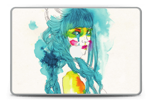 Girl in Blue Skin MacBook Pro 15” -2015