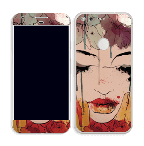 Girl & flowers  Skin Pixel