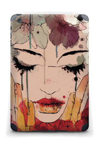 Girl & flowers  Skin IPad mini 2 back