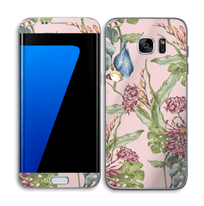 Nature & parrot Skin Galaxy S7 Edge