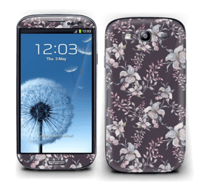 Purple & flowers  Skin Galaxy S3