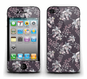 Purple & flowers  Skin IPhone 4/4s