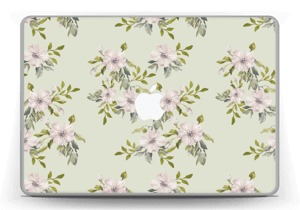 Vaaleanpunaiset kukat   tarrakuori MacBook Pro 13” -2015