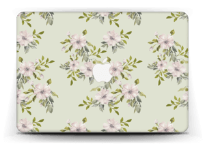 Vaaleanpunaiset kukat   tarrakuori MacBook Air 13”