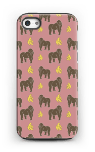 A case with bananas an monkeys in pink