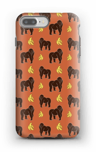 Monkey + Banana oranssi kuoret IPhone 7 Plus tough