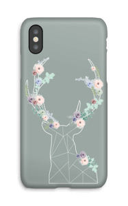 Lovely flowery reindeer  case IPhone X