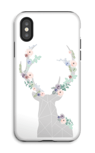 Flower reindeer  case IPhone X tough