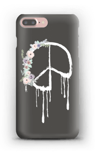 Peace med blomsterkrans deksel IPhone 7 Plus