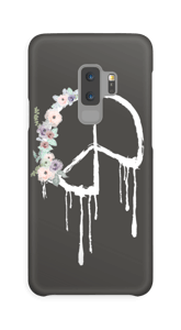 Peace med blomsterkrans deksel Galaxy S9 Plus