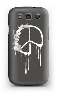 Peace med blomsterkrans deksel Galaxy S3