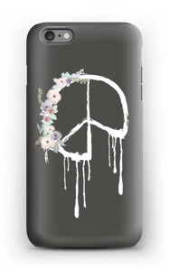 Flowery peace case IPhone 6 Plus tough