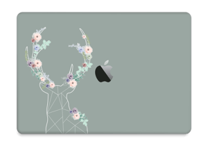 Grey Blooming Deer  Skin MacBook Pro 13” 2016-