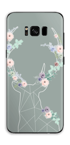 Grey Blooming Deer Skin Galaxy S8 Plus