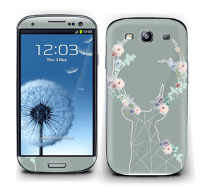 Grey Blooming Deer Skin Galaxy S3