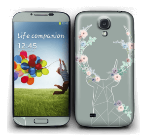 Grey Blooming Deer Skin Galaxy S4