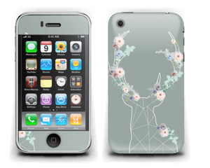 Grey Blooming Deer  Skin IPhone 3G/3GS
