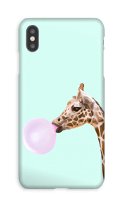 Giraffe met bellenblaas hoesje IPhone XS Max