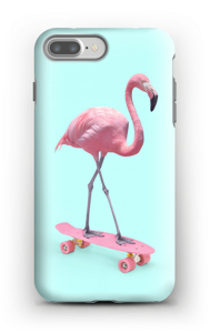 Flamingo på rullebrett deksel IPhone 7 Plus tough