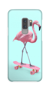 Flamingo på rullebrett deksel Galaxy S9 Plus