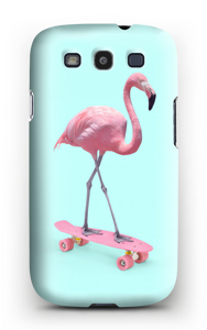 Flamingo på rullebrett deksel Galaxy S3
