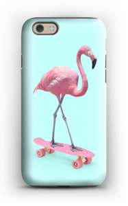 Flamingo på rullebrett deksel IPhone 6s tough