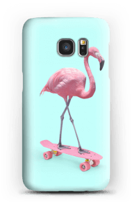 Flamingo på rullebrett deksel Galaxy S7