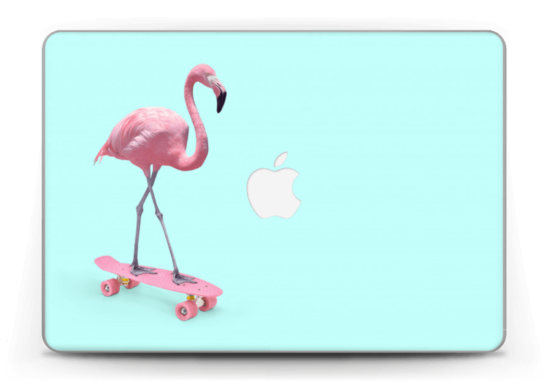 Flamingo på rullebrett Skin MacBook Pro Retina 13” 2015