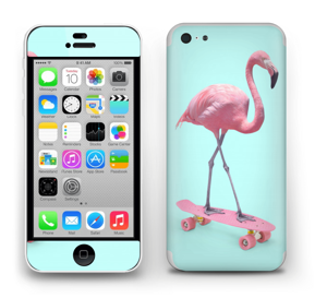 Skateboarding flamingo Skin IPhone 5c