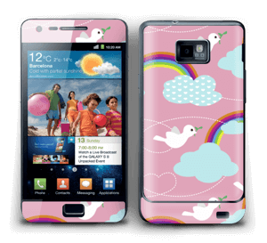 Peace, birds & rainbows Skin Galaxy S2