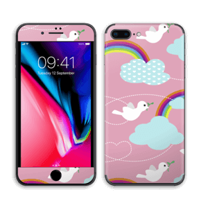 Peace, birds & rainbows Skin IPhone 8 Plus