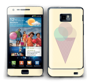 Yellow ice cream Skin Galaxy S2