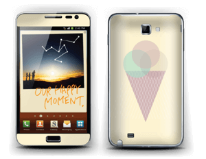 Yellow ice cream Skin Galaxy Note