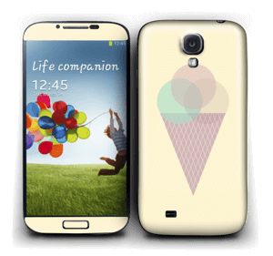 Yellow ice cream Skin Galaxy S4