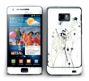 Painted Winter Flowers  Skin Galaxy S2