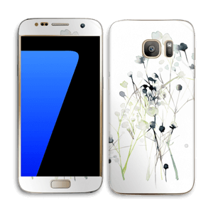 Painted Winter Flowers  Skin Galaxy S7