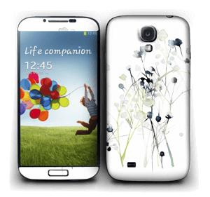 Painted Winter Flowers  Skin Galaxy S4