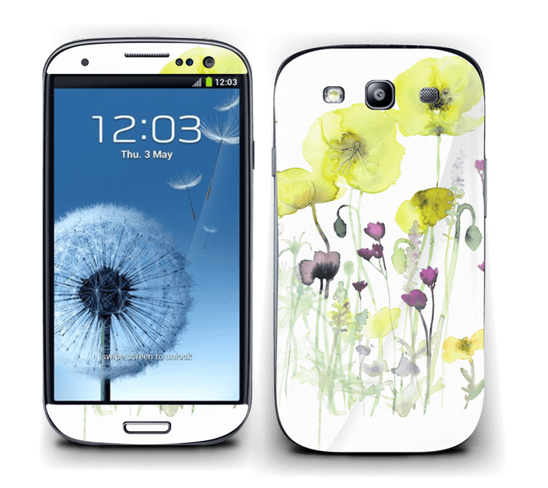 Vilde blomster Skin Galaxy S3