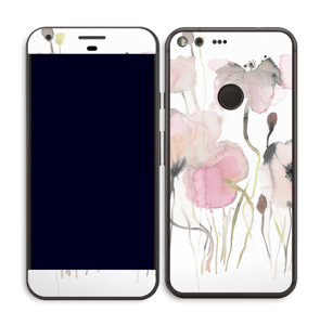 Painted Pink Flowers Skin Pixel XL
