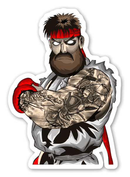 RYU Hipster sticker