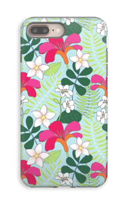 Tropiske blomster deksel IPhone 8 Plus tough