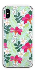 Tropical Flowers Skin IPhone X