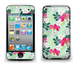Tropical Flowers Skin IPod Touch 4th Gen
