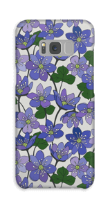 Blue Flowers case Galaxy S8 Plus