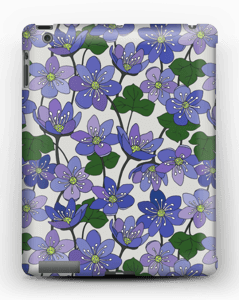 Blue Flowers case IPad 4/3/2