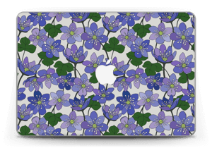 Sinivuokot tarrakuori MacBook Pro Retina 13” 2015