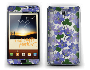 Blue flowers  Skin Galaxy Note