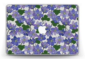 Sinivuokot tarrakuori MacBook Pro 13” -2015