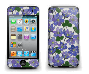 Blue flowers  Skin IPod Touch 4th Gen
