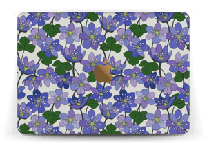 Sinivuokot tarrakuori MacBook 12”